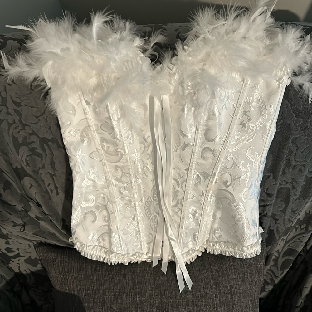 Corset size small…adjustable in the back to make bigger if needed $30